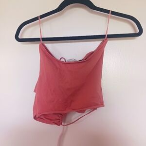 Zara light rose pink crop top (New)